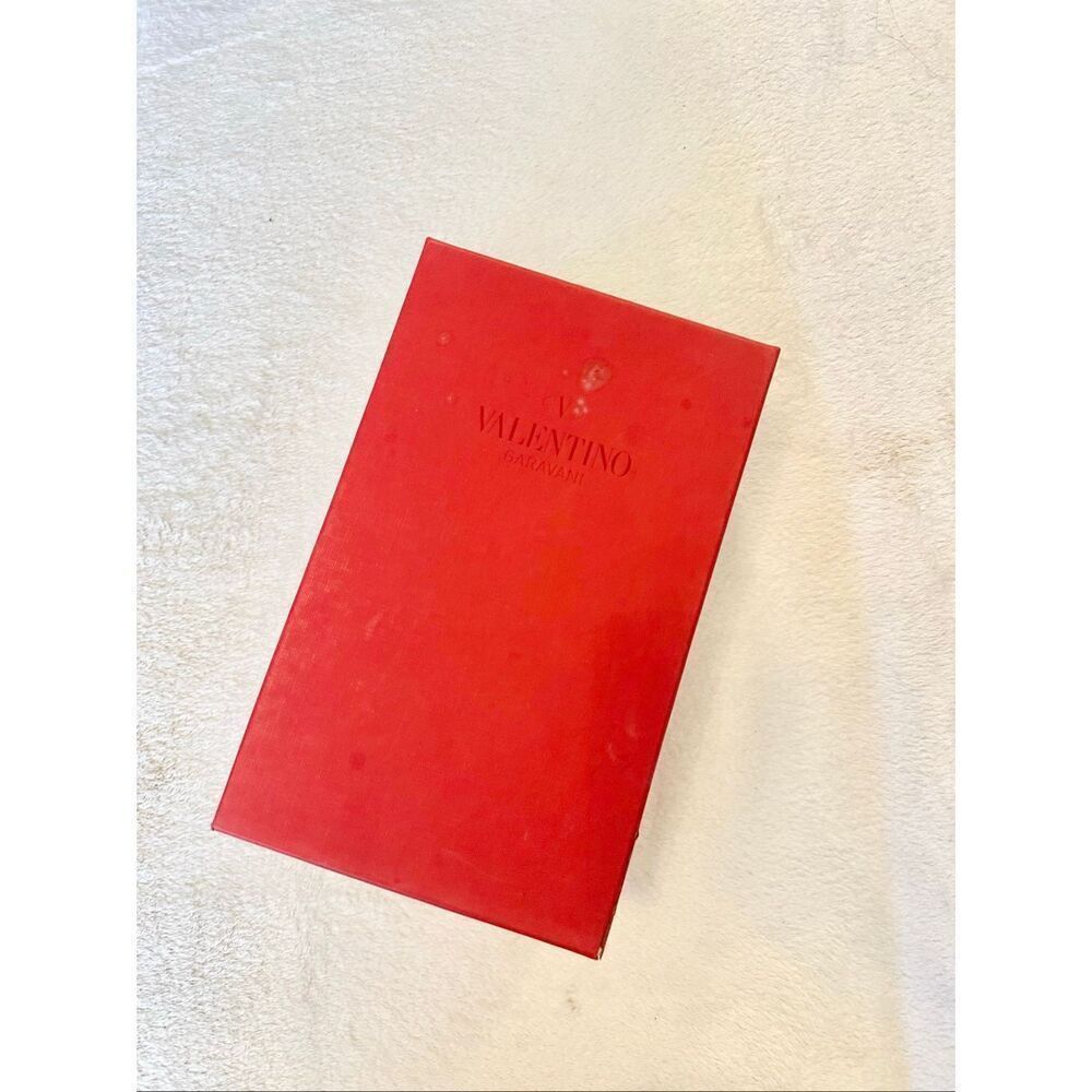 Valentino red storage shoebox - used
